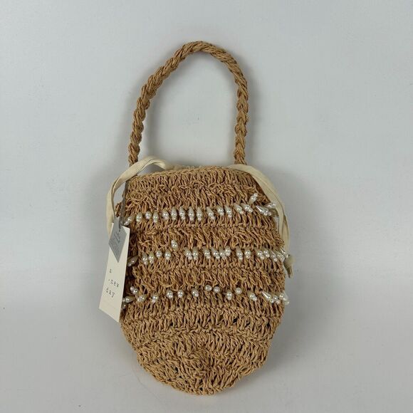 Mini‎ Embellished Pearl Bucket Bag - A New Day New With Tags NWT - Picture 1 of 9